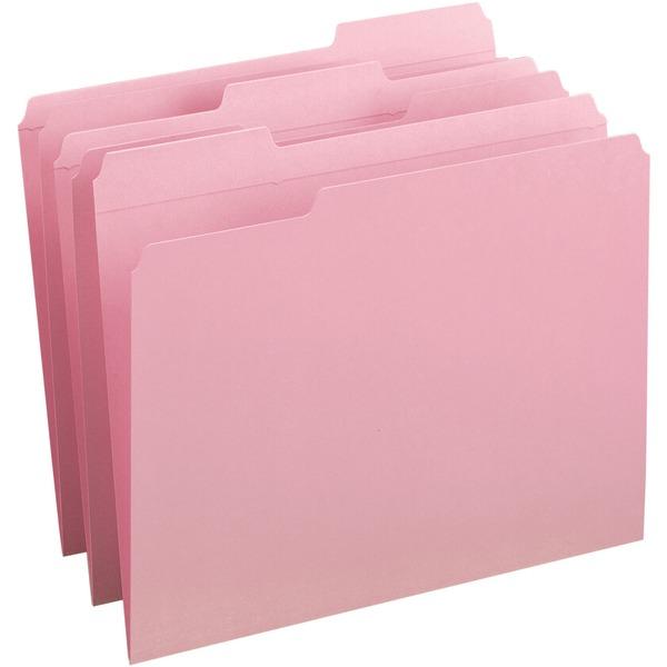  Smead File Folders With Reinforced Tab - Letter - 8 1/2 