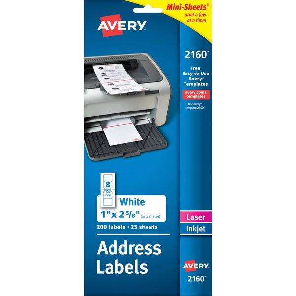 Avery® Mini-Sheets Shipping Labels - Permanent Adhesive - 1