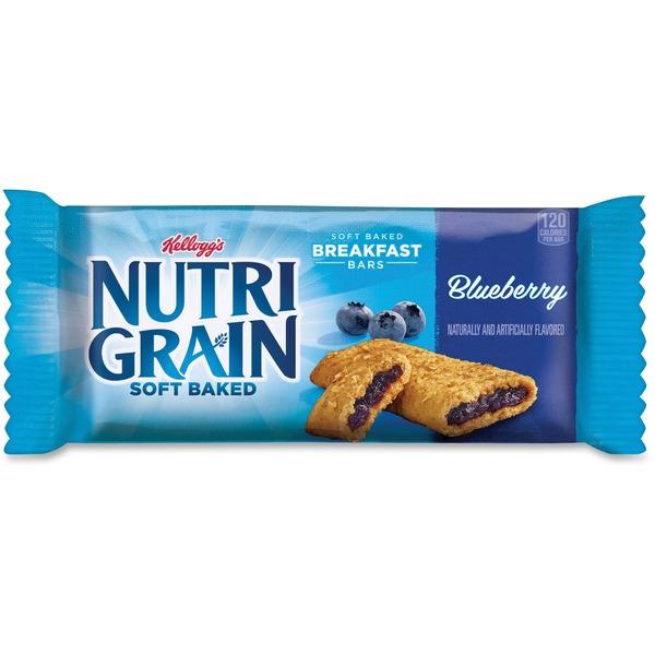 Kellogg's® Nutri-Grain® Bar Blueberry - Individually Wrapped, Low Fat - Blueberry - 16 / Box
