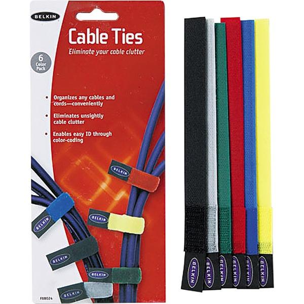 Belkin Cable Ties 8 Inch - Black - 1 Pack
