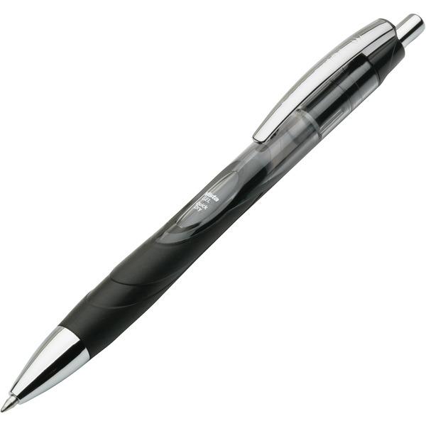 SKILCRAFT Vista Retractable Gel Pen - 0.7 mm Pen Point Size - Refillable - Retractable - Black Gel-based Ink - 12 / Dozen