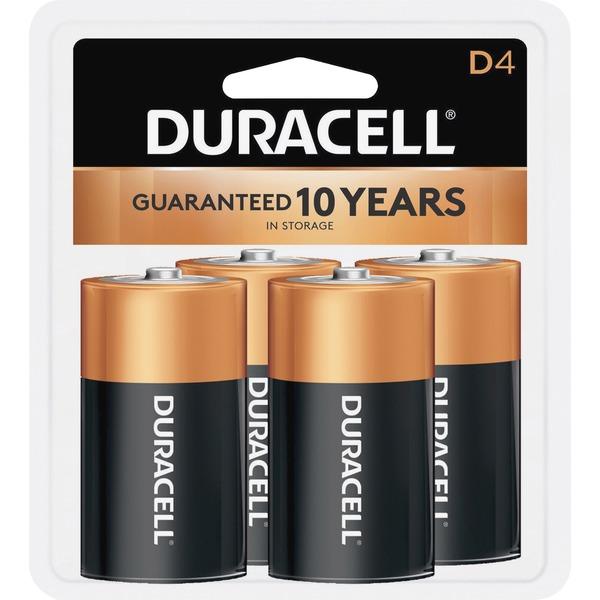 Duracell Coppertop Alkaline D Battery - MN1300 - For Multipurpose - D - 1.5 V DC - Alkaline - 4 / Pack