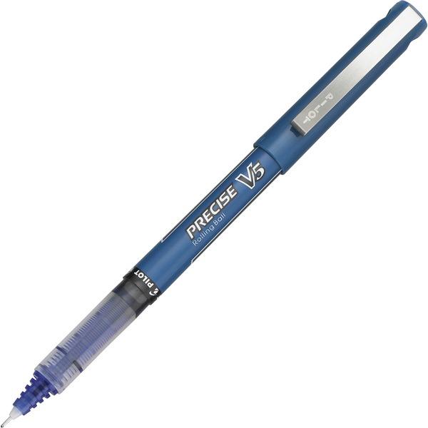 Pilot Precise V5 Extra-Fine Premium Capped Rolling Ball Pens - Blue - 12 / Dozen