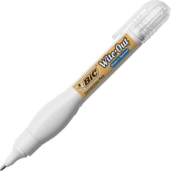 Wite-Out Shake 'N Squeeze Correction Pen - Pen Applicator - 0.27 fl oz - White - 1 Each