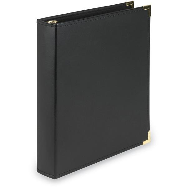 Samsill Leatherlike Classic Collection Round Ring Binder - 1 1/2
