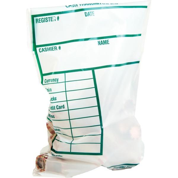 Quality Park Cash Transmittal Bags with Redi-Strip - 6