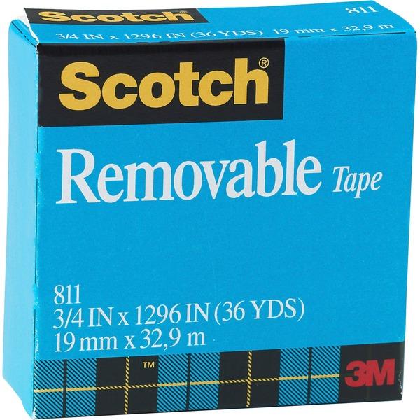 Scotch Removable Magic Tape Roll - 36 yd Length x 0.75