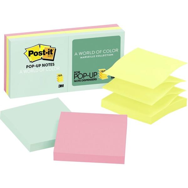 Post-it® Pop-up Notes - Marseille Color Collection - 600 - 3