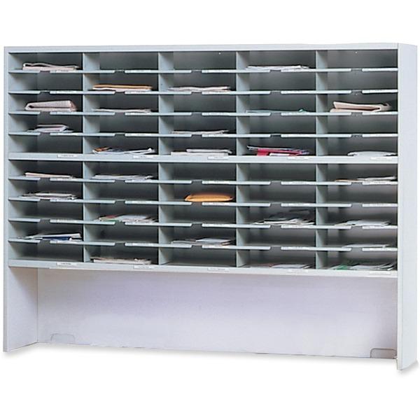 Mayline Mailflow-T-Go Mailroom System - 50 Compartment(s) - 2 Tier(s) - Compartment Size 2.63
