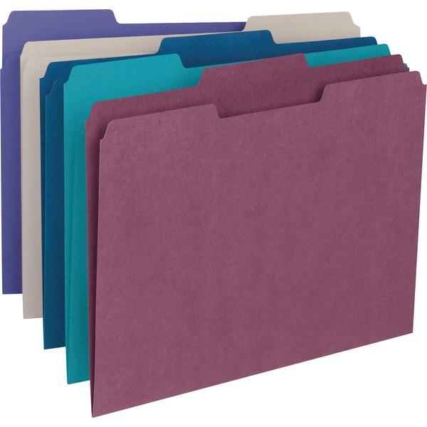Smead File Folders with Single-Ply Tab - Letter - 8 1/2
