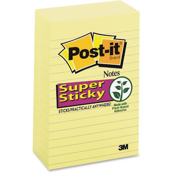  Post- It & Reg ; Super Sticky Lined Notes - 450 - 4 
