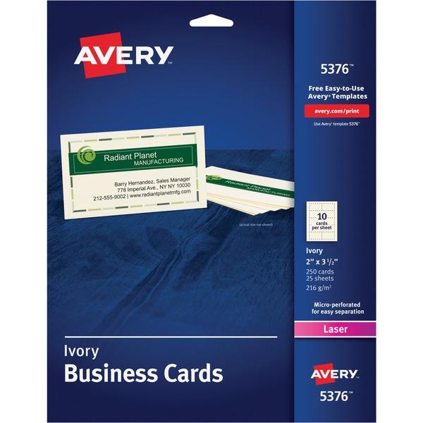 Avery® Laser Print Business Card - A8 - 2