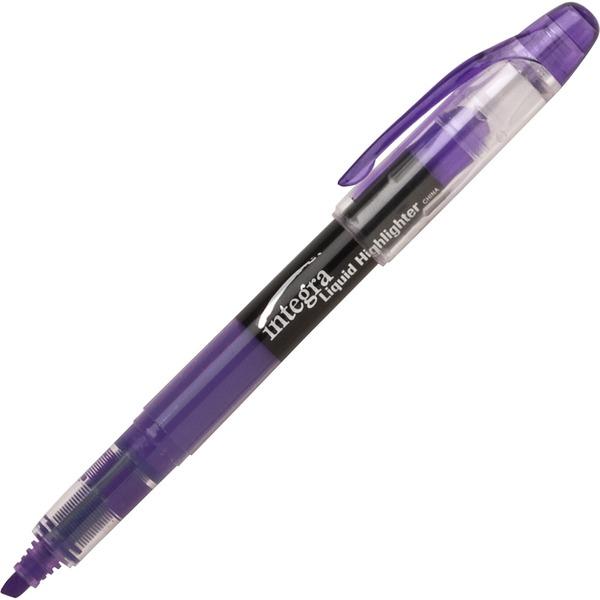 Integra Liquid Highlighters - Chisel Marker Point Style - Purple