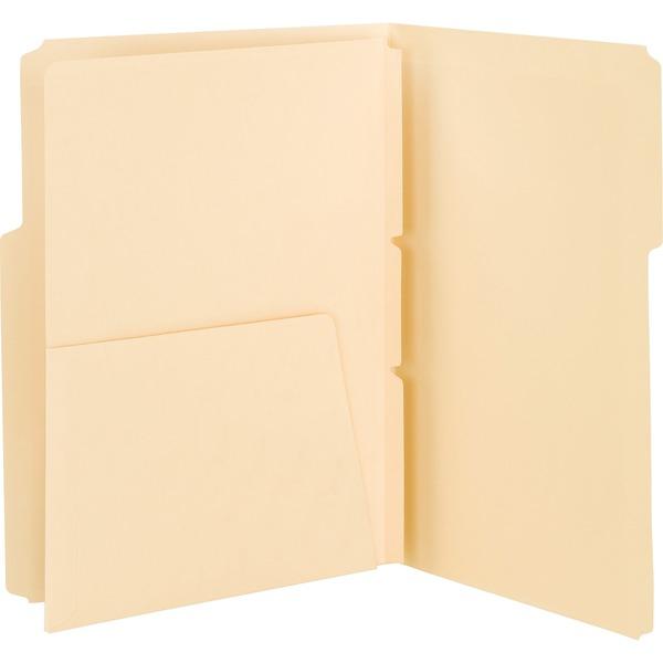 Smead Self-Adhesive Folder Dividers with Pockets - For Letter 8 1/2