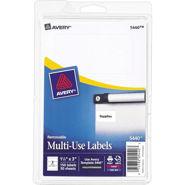 Avery® Removable Labels, Removable Adhesive, 1-1/2