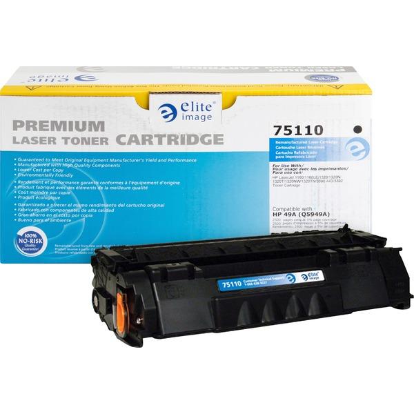 Elite Image Remanufactured Toner Cartridge - Alternative for HP 49A (Q5949A) - Laser - 2500 Pages - Black - 1 Each