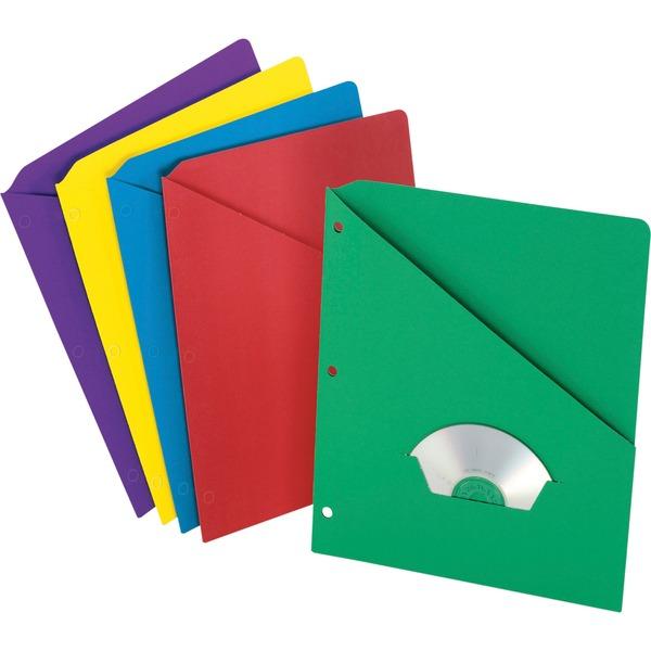 Pendaflex Slash Pocket 3-hole Project Folders - For Letter 8 1/2