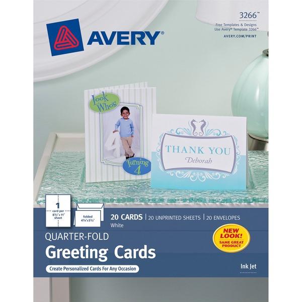 Avery® Inkjet Print Greeting Card - 4 1/4