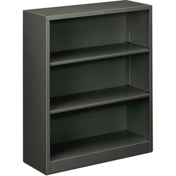 HON Brigade 3-Shelf Steel Bookcase - 34.5
