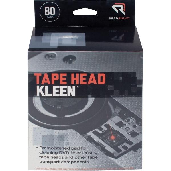 Advantus Read/Right Tape Head Cleaning Pads - For Electronic Equipment - Pre-moistened, Lint-free, Disposable - 80 / Box
