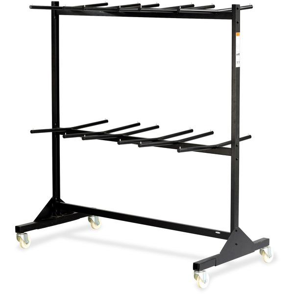 Safco Double Tier Chair Cart - 840 lb Capacity - 4 Casters - 4