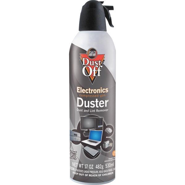  Falcon Dust- Off Jumbo Disposable Dusters - Ozone- Safe, Moisture- Free - 1 Each - Gray