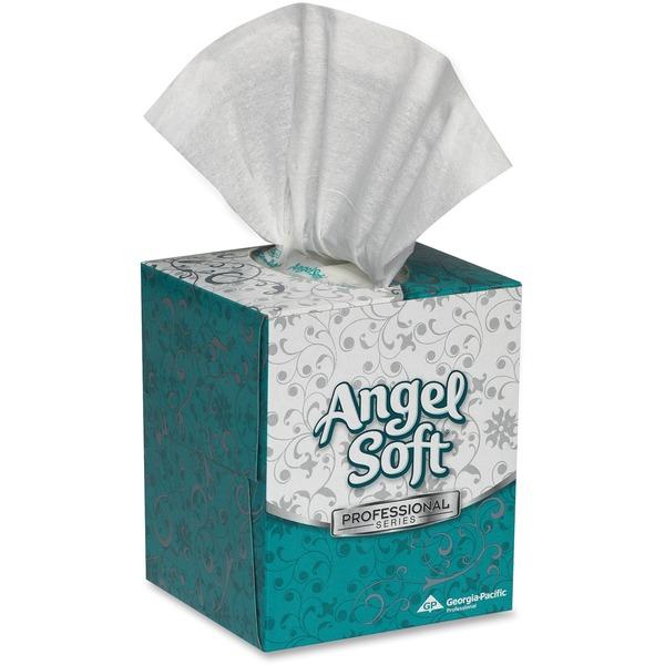 Angel Soft Professional Series Facial Tissue in Cube Box - 2 Ply - 8.80