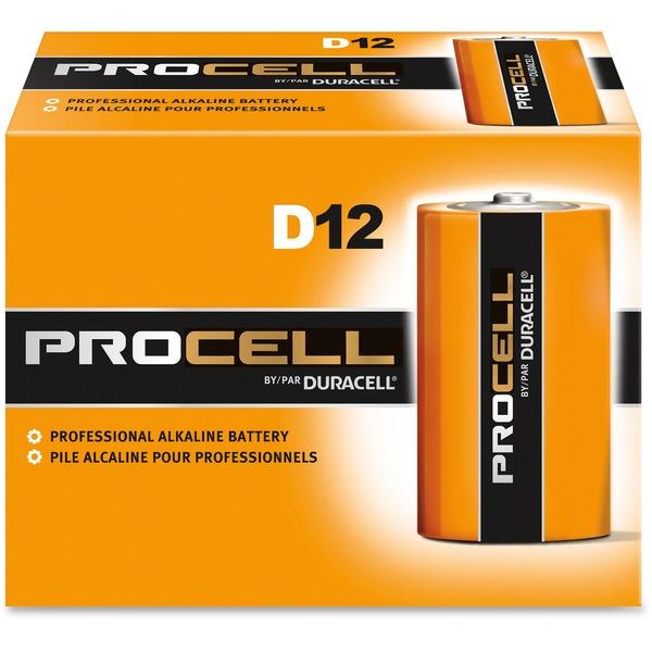  Duracell Procell Alkaline D Battery - Pc1300 - For Multipurpose - D - 1.5 V Dc - 14000 Mah - Alkaline - 12/Box