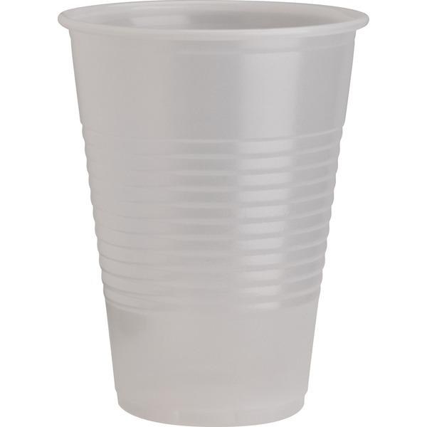 Genuine Joe Translucent Plastic Beverage Cups - 200 / Sleeve - 9 fl oz - 2400 / Carton - Clear - Plastic - Cold Drink