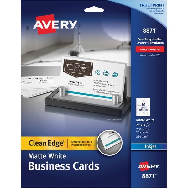 Avery® Inkjet Print Business Card - A8 - 2