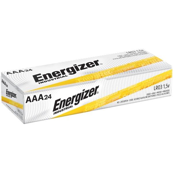  Energizer Industrial Alkaline Aaa Batteries, 24 Pack - For Multipurpose - Aaa - 1.5 V Dc - 1250 Mah - Alkaline - 24/Box