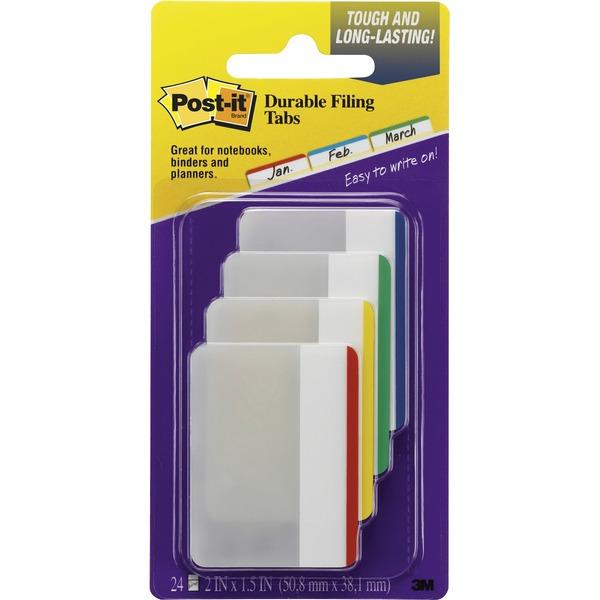 Post-it® Lined Durable Tabs - Write-on Tab(s) - 1.50