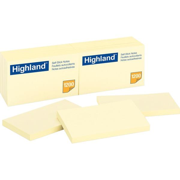 Highland Self-sticking Notepads - 1200 - 3