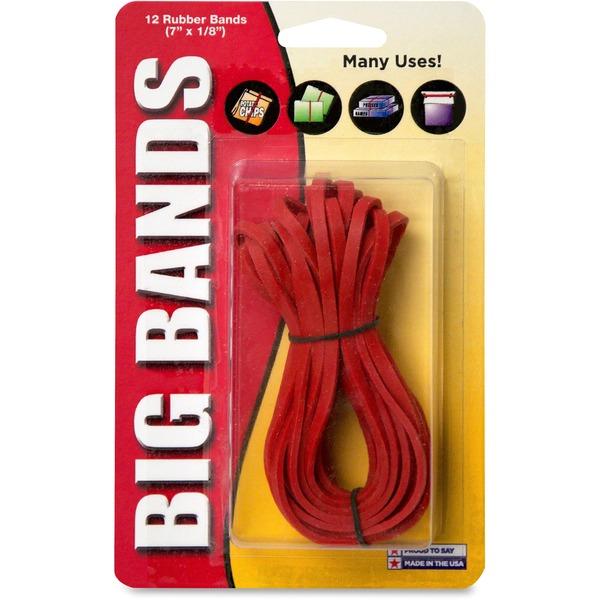 Alliance Rubber 00700 Big Bands - Large Rubber Bands for Oversized Jobs - 12 Pack - 7