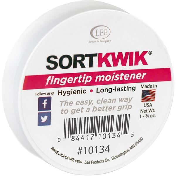 LEE Sortkwik 1-3/4 oz Fingertip Moistener - White - Stainingless, Odorless, Non-toxic, Non-slip