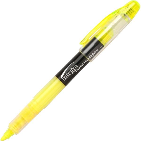 Integra Liquid Highlighters - Chisel Marker Point Style - Yellow