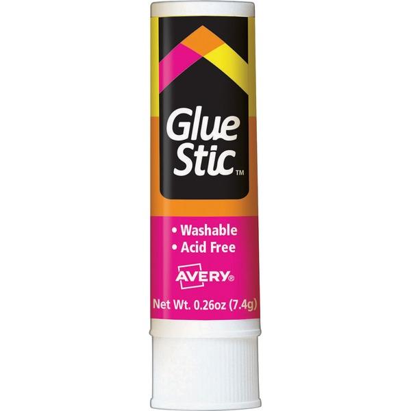 Avery® Permanent Glue Stic - 0.26 oz - 1 Each - White
