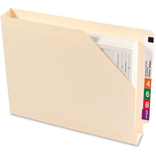 Smead End Tab File Jackets with Self-Master Reinforced Tab - Letter - 8 1/2
