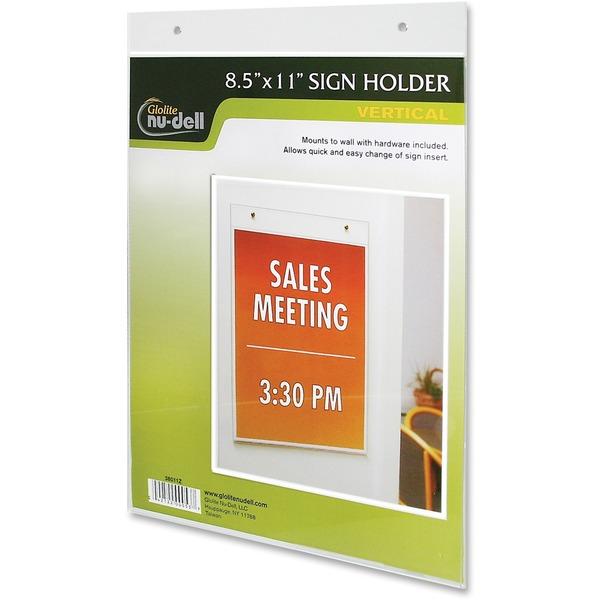 NuDell Acrylic Sign Holders - Support 8.50