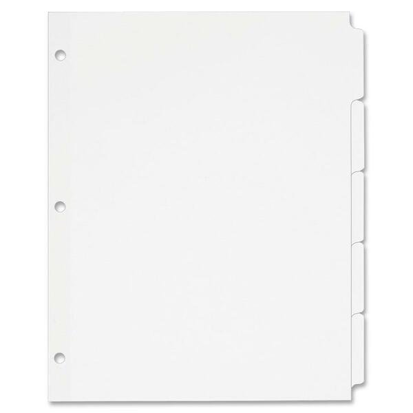 Avery® Plain Tab Write-On Dividers - 5 x Divider(s) - 5 Tab(s)/Set - 8.5