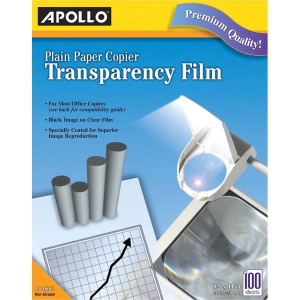 Apollo Transparency Film - 100 / Box - Black, White