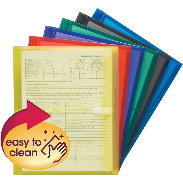 Smead Hook and Loop Closure Side Poly Envelopes - Letter - 8 1/2