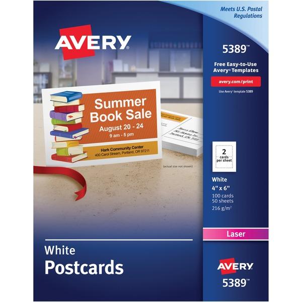 Avery® Laser Print Postcard - 4
