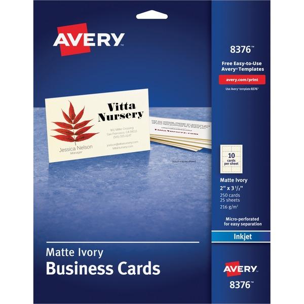Avery® Inkjet Print Business Card - A8 - 2