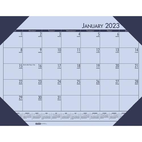 House of Doolittle Ecotones Compact Calendar Desk Pads - Julian Dates - Monthly - 1 Year - January 2021 till December 2021 - 1 Month Single Page Layout - 22