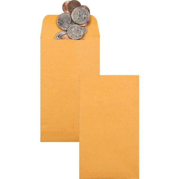 Quality Park Kraft Coin Envelopes - Coin - #5-1/2 - 5 1/2