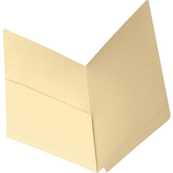 Smead End Tab Pocket Folders with Reinforced Tab - Letter - 8 1/2