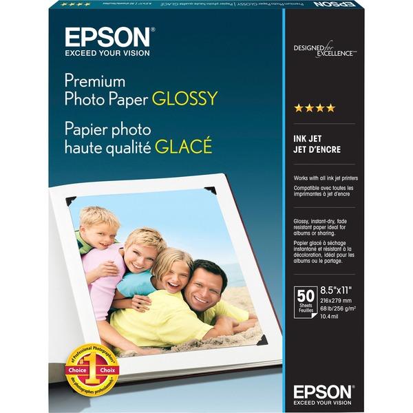 Epson Premium Inkjet Print Photo Paper - 97% Opacity - Letter - 8 1/2