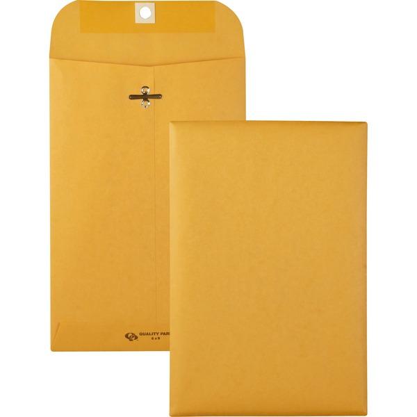 Quality Park Gummed Kraft Clasp Envelopes - 100 / Box