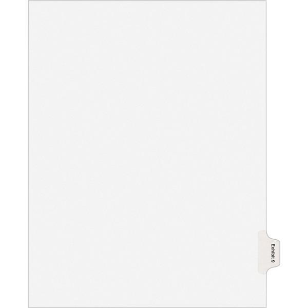 Avery® Individual Legal Dividers - Allstate Style - Unpunched - 25 x Divider(s) - 25 Printed Side Tab(s) - Digit - Exhibit 9 - 1 Tab(s)/Set - 8.5